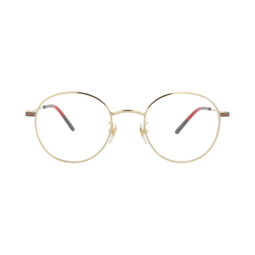 Gucci Round-Frame Metal Optical Frames Gold Gold Transparent (GG1054OK-30011673-002)