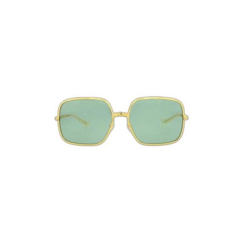 Gucci Square Frame Sunglasses 'Gold/Green'