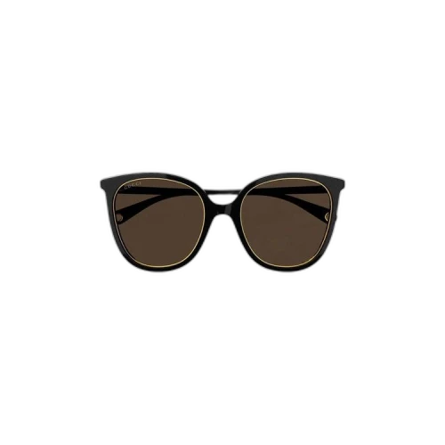 Gucci Round Sunglasses 'Black/Brown'