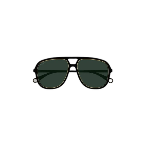 Gucci Round Sunglasses 'Black/Green'