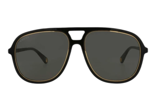 Gucci Aviator Frame Acetate Sunglasses Black/Grey (GG1077S-30012797-001-00011)