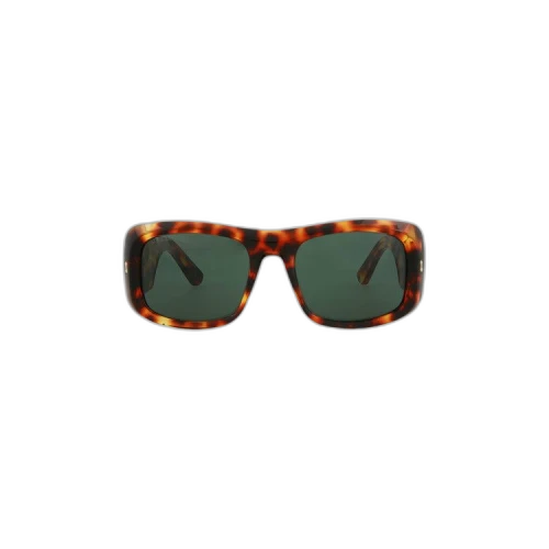 Gucci Square Frame Sunglasses 'Havana/Green'