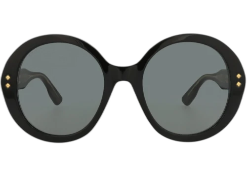 Gucci Round-Frame Acetate Sunglasses Black Black Grey (GG1081S-30012874-001)
