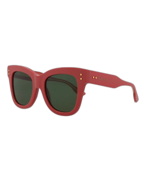 Gucci Cat Eye Sunglasses Pink/Pink/Green (GG1082S-30012877-004)