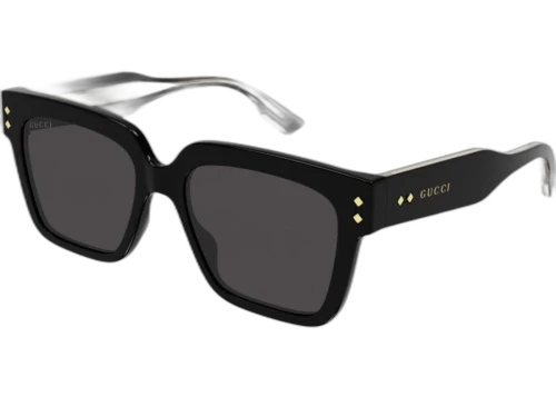 Gucci Square Sunglasses Black Gray (GG1084S-001-54)