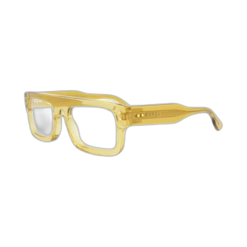 Gucci Rectangular Frame Eyeglasses 'Yellow'