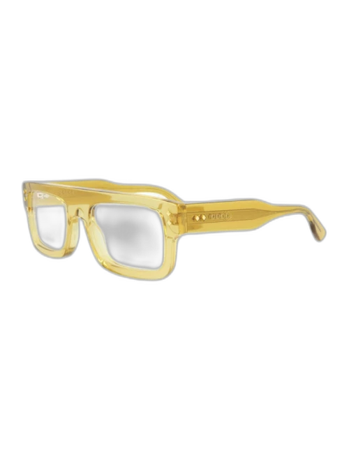 Gucci Square Eyeglasses Yellow/Yellow/Transparent (GG1085O-30013036-003)