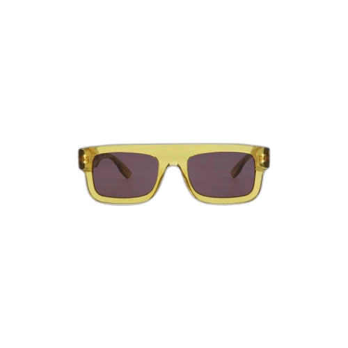 Gucci Square Frame Sunglasses 'Yellow/Grey'