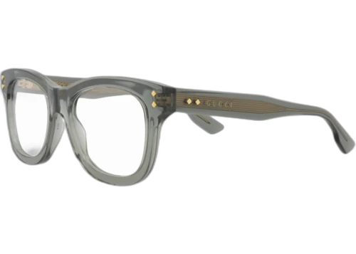 Gucci Square Eyeglasses Grey/Grey Transparent (GG1086O-30013037-004)