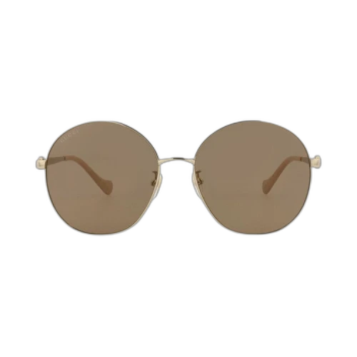 Gucci Round Sunglasses 'Gold/Brown'