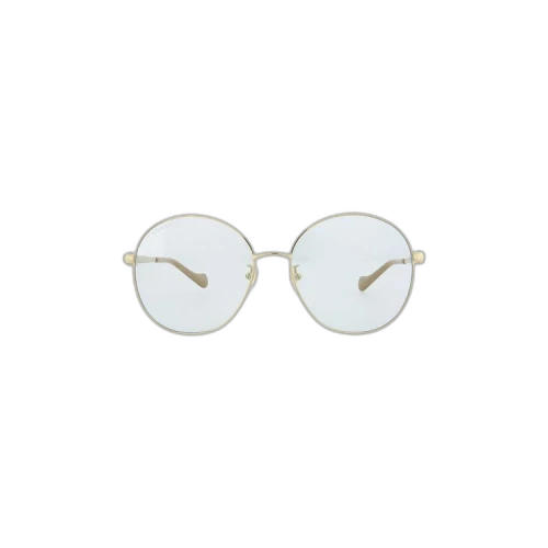 Gucci Round Frame Sunglasses 'Gold/Light Blue'