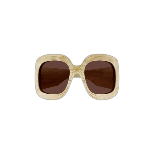 Gucci Wrap Around Sunglasses 'Beige/Brown'