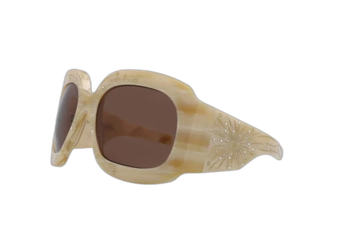 Gucci Shield Wrap Sunglasses Beige/Brown (GG1093S-30012829-003)