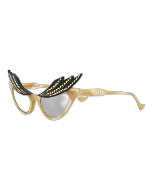 Gucci Cat Eye Sunglasses Beige/Beige/Silver (GG1094S-30012857-005)