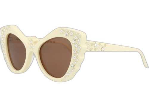 Gucci Cat Eye Sunglasses Ivory/Ivory/Brown (GG1095S-30012868-002)