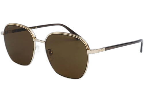 Gucci Square Sunglasses Gold Brown (GG1100SA-002-58)