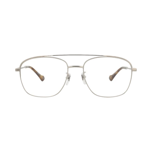 Gucci Aviator-Frame Metal Optical Frames 'Silver Silver Transparent'