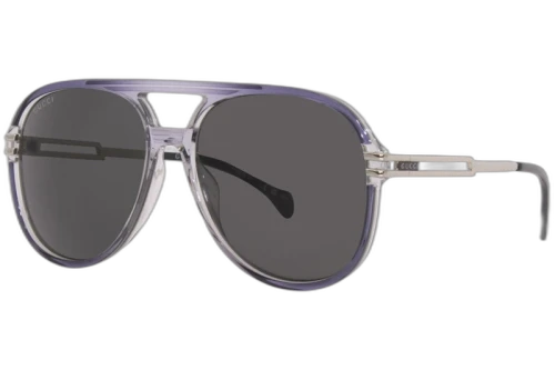 Gucci Oversized Aviator Sunglasses Grey (GG1104S-001-61)