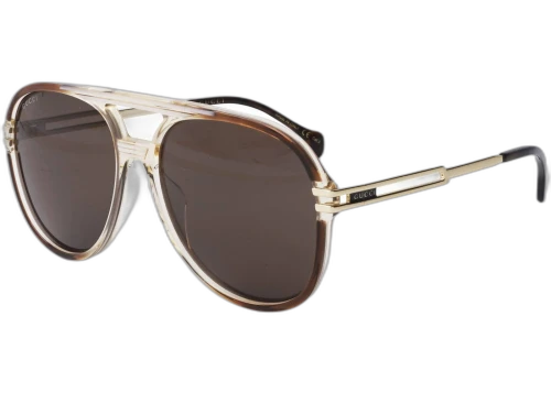 Gucci Aviator Sunglasses Green/Brown (GG1104S-002)