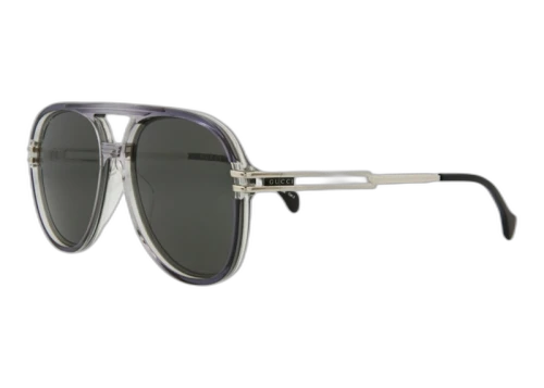 Gucci Aviator Sunglasses Grey/Silver/Grey (GG1104S-30012810-001)