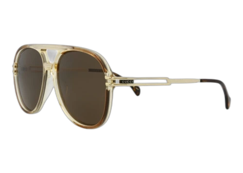 Gucci Aviator Sunglasses Brown/Gold/Brown (GG1104S-30012810-002)