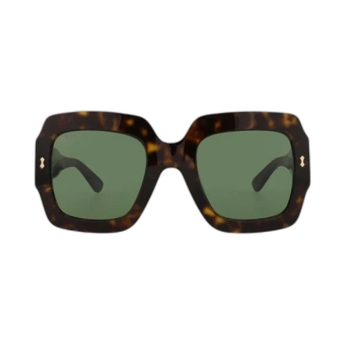 Gucci Square Bio Sunglasses 'Havana/Green'