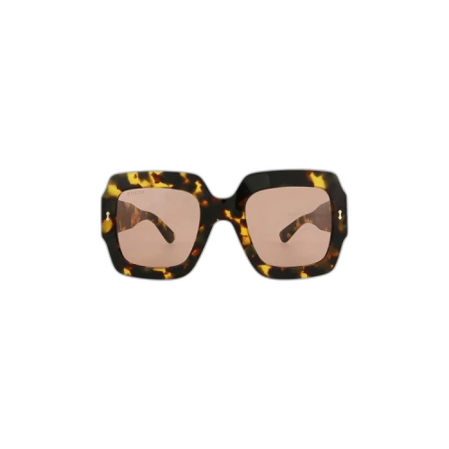 Gucci Square-Frame Bio Acetate Sunglasses Havana Havana Red (GG1111S-30013100-003)