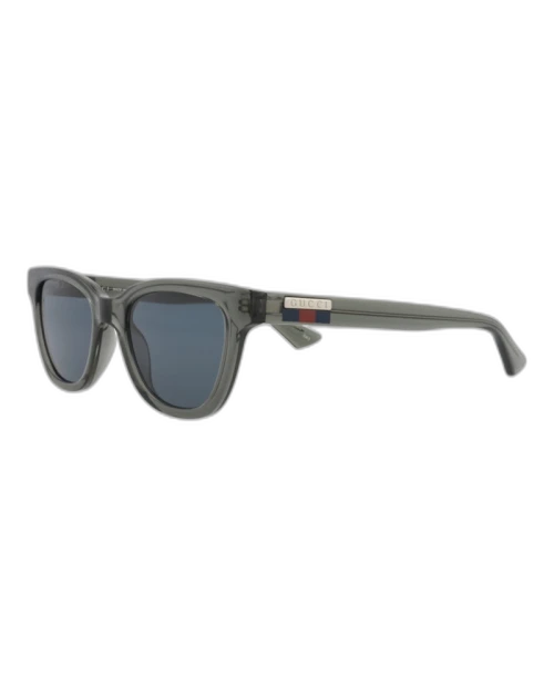 Gucci Square Sunglasses Grey/Grey/Blue (GG1116S-30012925-003)