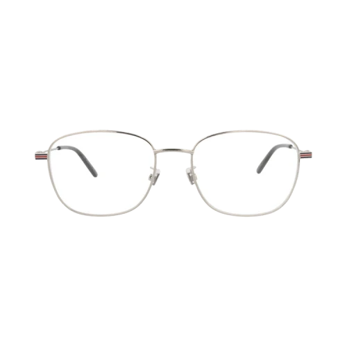 Gucci Square-Frame Metal Optical Frames Silver Silver Transparent (GG1126OA-30013006-002)