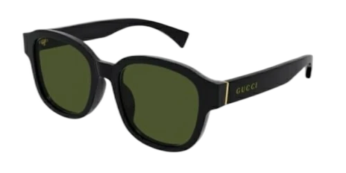 Gucci Square Sunglasses Black/Green (GG1140SK-002)