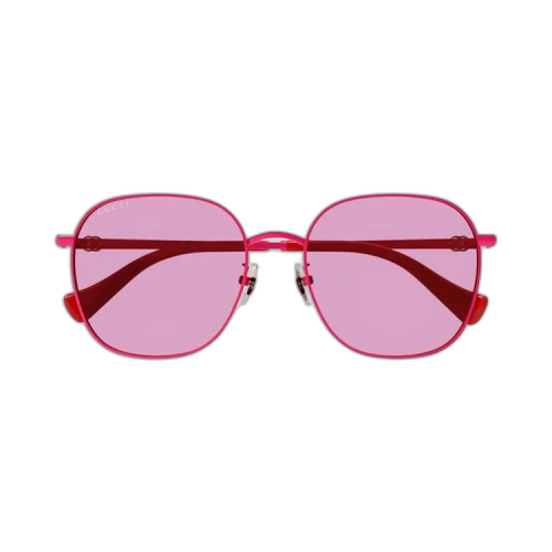 Gucci Round Oval Sunglasses 'Red/Pink'