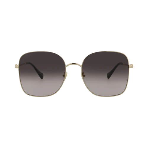 Gucci Sunglasses Square-Frame Metal Gold Gold Grey (GG1143S-30012737-001)