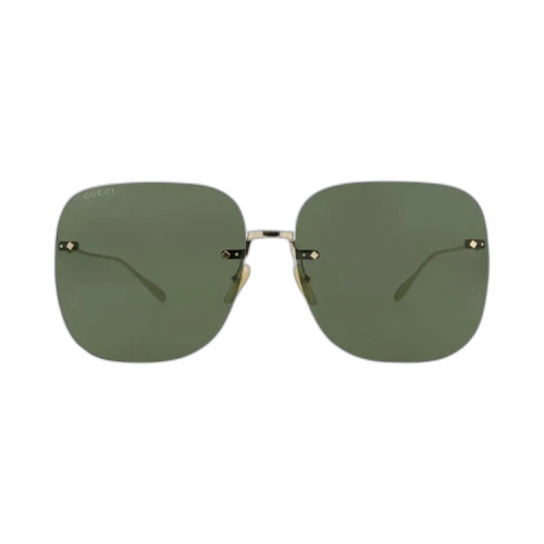 Gucci Square Sunglasses 'Gold/Green'