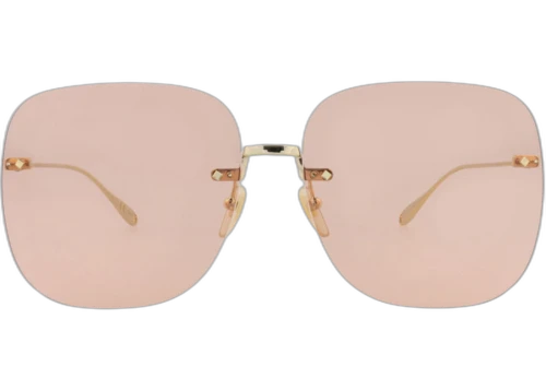 Gucci Square-Frame Metal Sunglasses Gold Gold Pink (GG1148S-30012727-004)