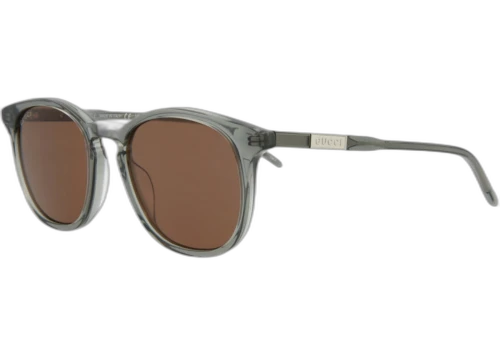 Gucci Round Oval Sunglasses Grey/Grey/Brown (GG1157S-30012779-002)