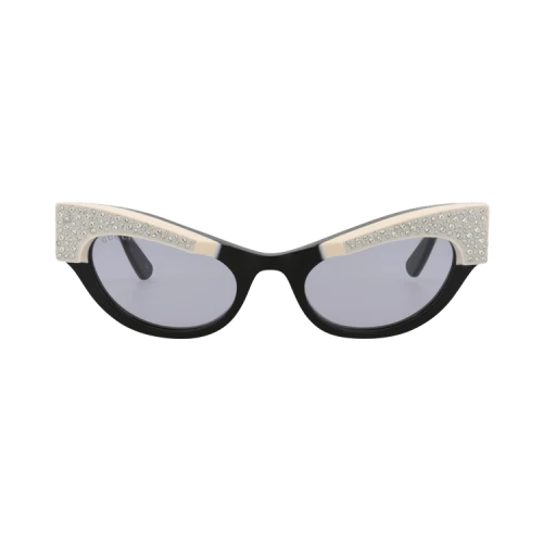 Gucci Cat Eye-Frame Acetate Sunglasses Black Black Violet (GG1167S-30012958-001)