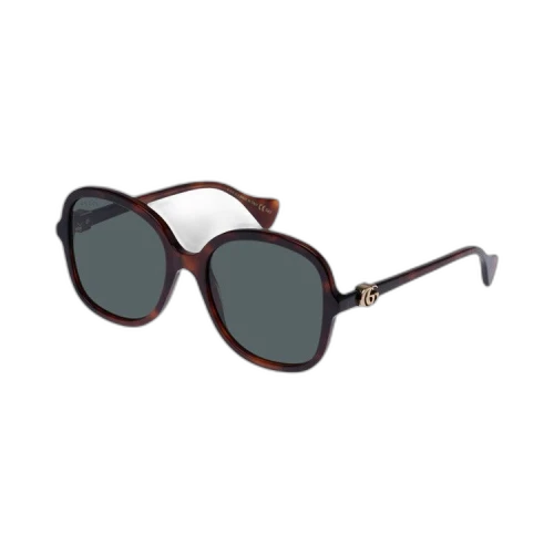 Gucci Round Sunglasses 'Havana/Green'