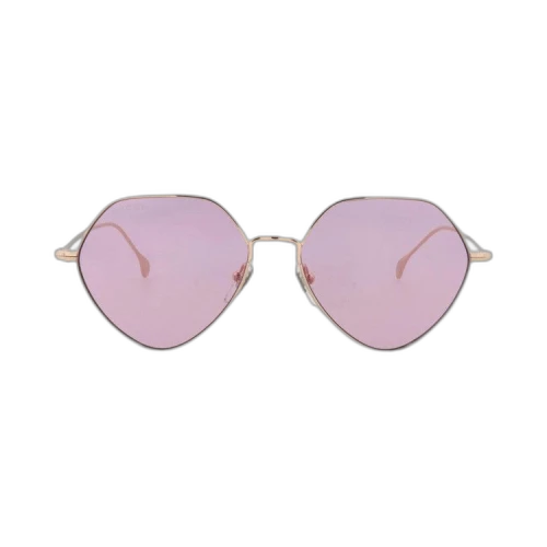 Gucci Geometric Sunglasses Gold Gold Pink//Gold Gold Pink/ (GG1182S-004)
