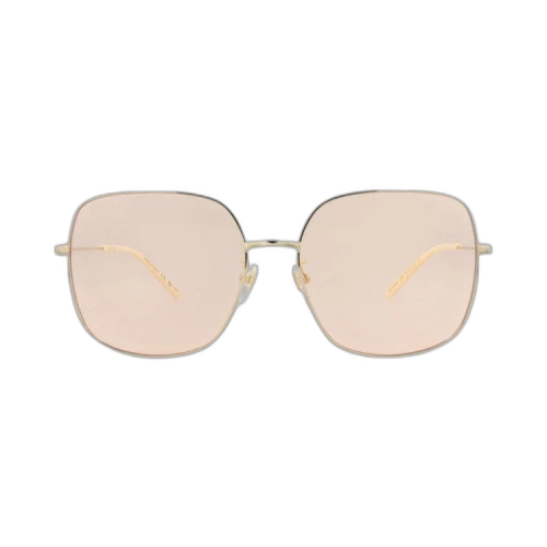 Gucci Square-Frame Metal Sunglasses Gold Gold Pink (GG1195SK-30013490-002)