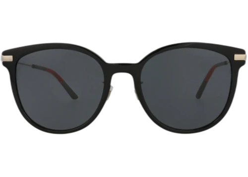 Gucci Round-Frame Acetate Sunglasses Black/Gold/Grey (GG1196SK-30013491-003)