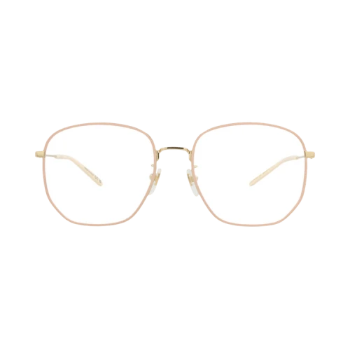 Gucci Square-Frame Metal Optical Frames 'Gold Gold Transparent'