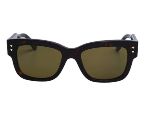 Gucci Tortoise Square Frame Sunglasses Havana/Green (GG1217S-002-FR)