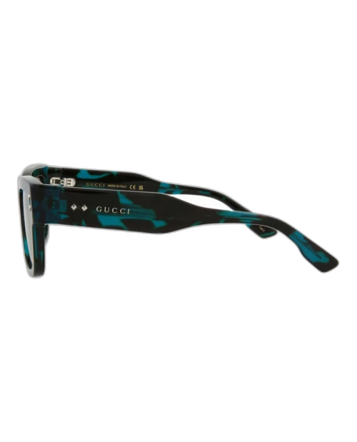 Gucci Square Rectangle Sunglasses Havana/Havana/Grey (GG1217S-30013478-003)