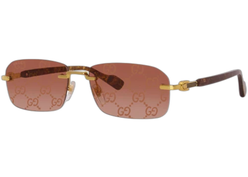 Gucci Square Sunglasses Gold Yellow Red Gradient (GG1221S-004-56)