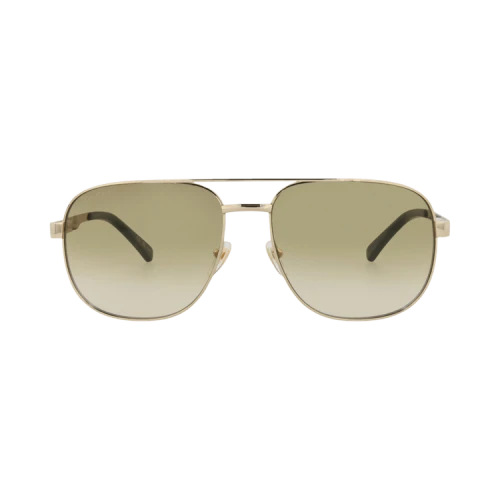 Gucci Aviator-Frame Metal Sunglasses Gold Gold Brown (GG1223S-30013480-001)