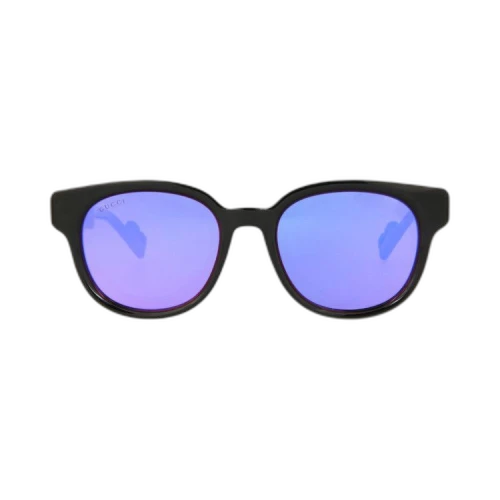 Gucci Round Injection Sunglasses 'Black/Violet'