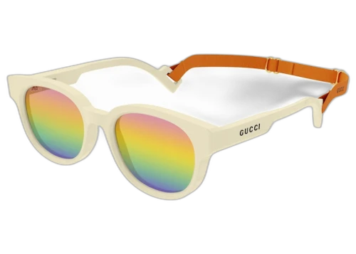 Gucci Wayfarer Sunglasses Ivory/Rainbown (GG1237SA-003-FR)