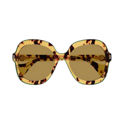 Gucci Oversized Sunglasses 'Havana/Brown'