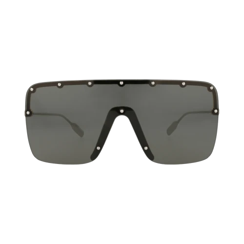 Gucci Shield-Frame Metal Sunglasses Gold Silver Grey (GG1245S-30013610-004)