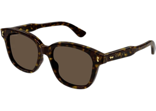 Gucci Rectangular Sunglasses Havana Havana Brown/Havana Havana Brown (GG1264S-005)